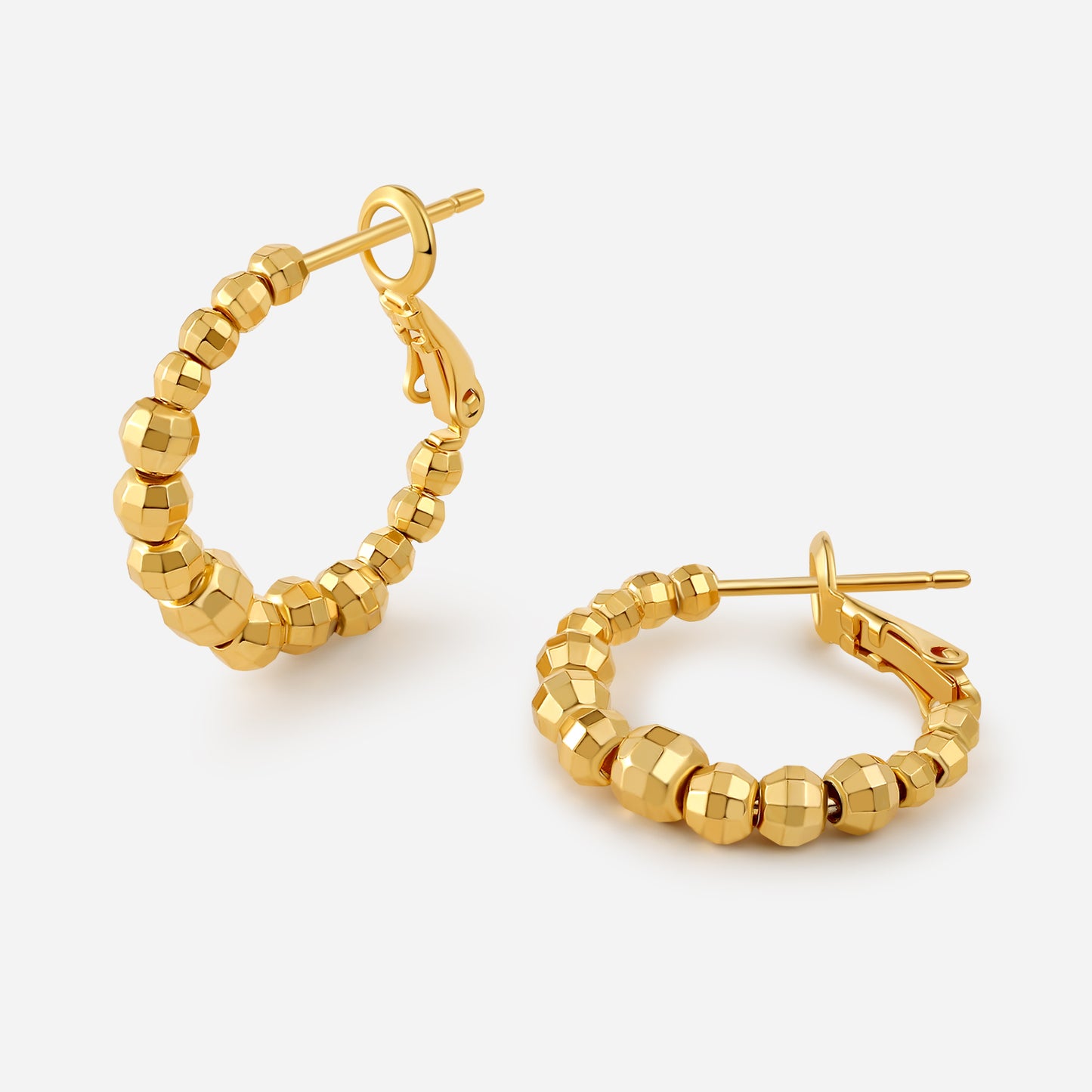 「Astra」 Gold Hoop Earrings
