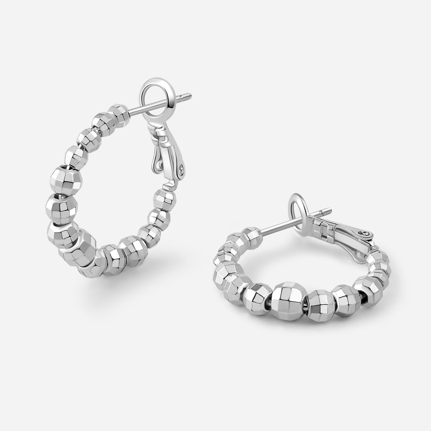 「Astra」Silver Hoop Earrings