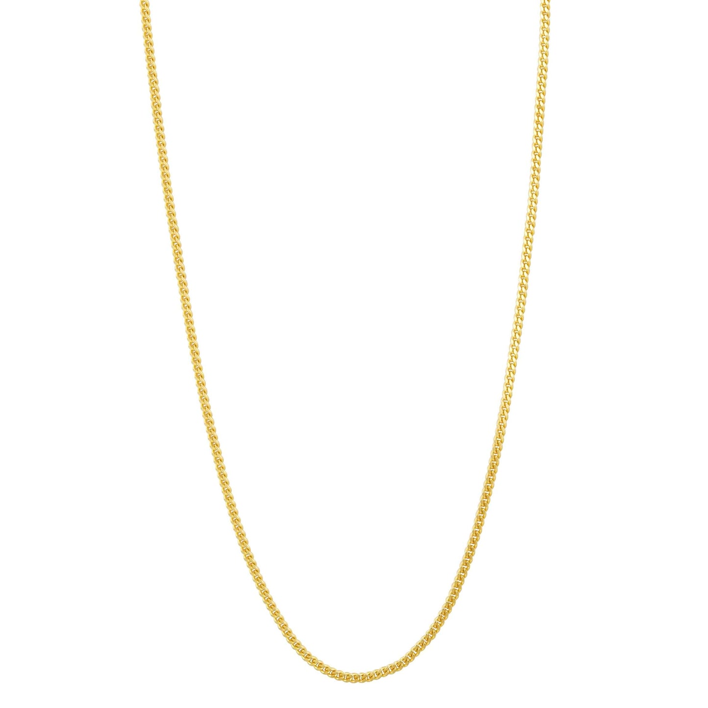 "Classic" Necklace by SUIHE Jewelry in 18k gold vermeil, minimalist design, shown on a white background, perfect for layering.