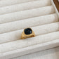 「Nocturne」Black Onyx Square Ring