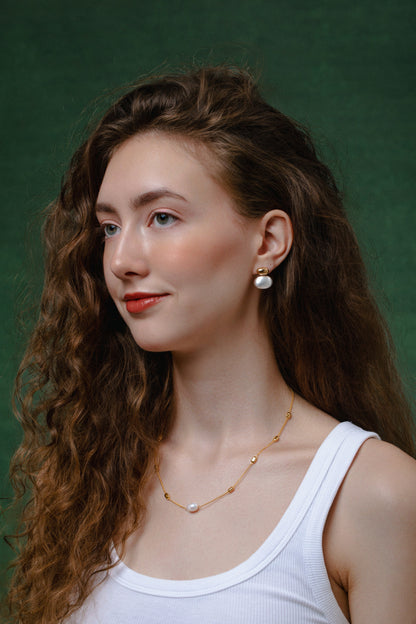 「Twin Brushed」 Earrings