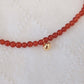 「Lucky」Red Agate Gemstone Necklace