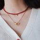 「Lucky」Red Agate Gemstone Necklace