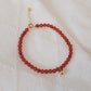 「Lucky」Red Agate Gemstone Bracelet