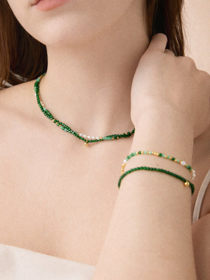 「Meadow Breeze」Natural Gemstone Necklace