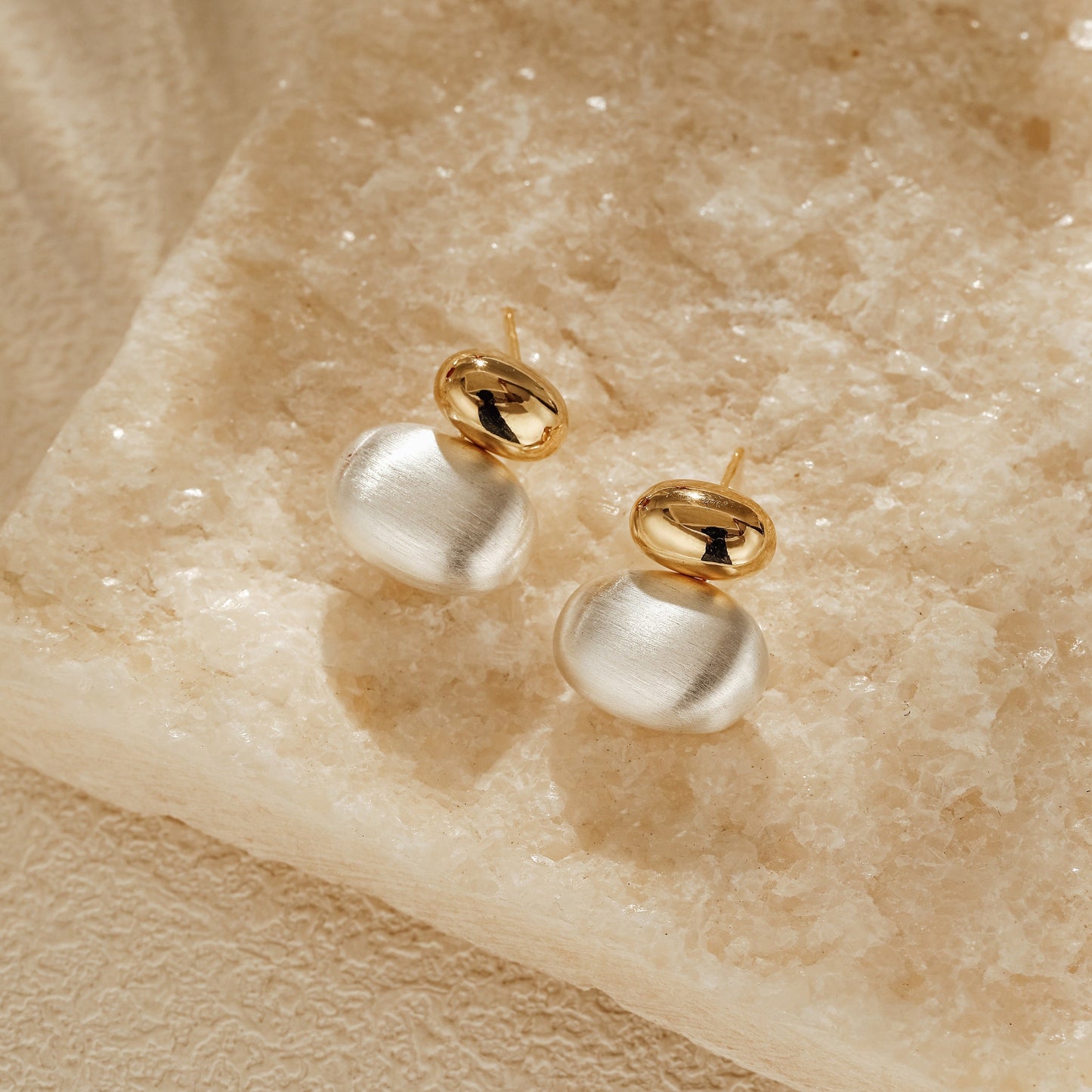 「Twin Brushed」 Earrings