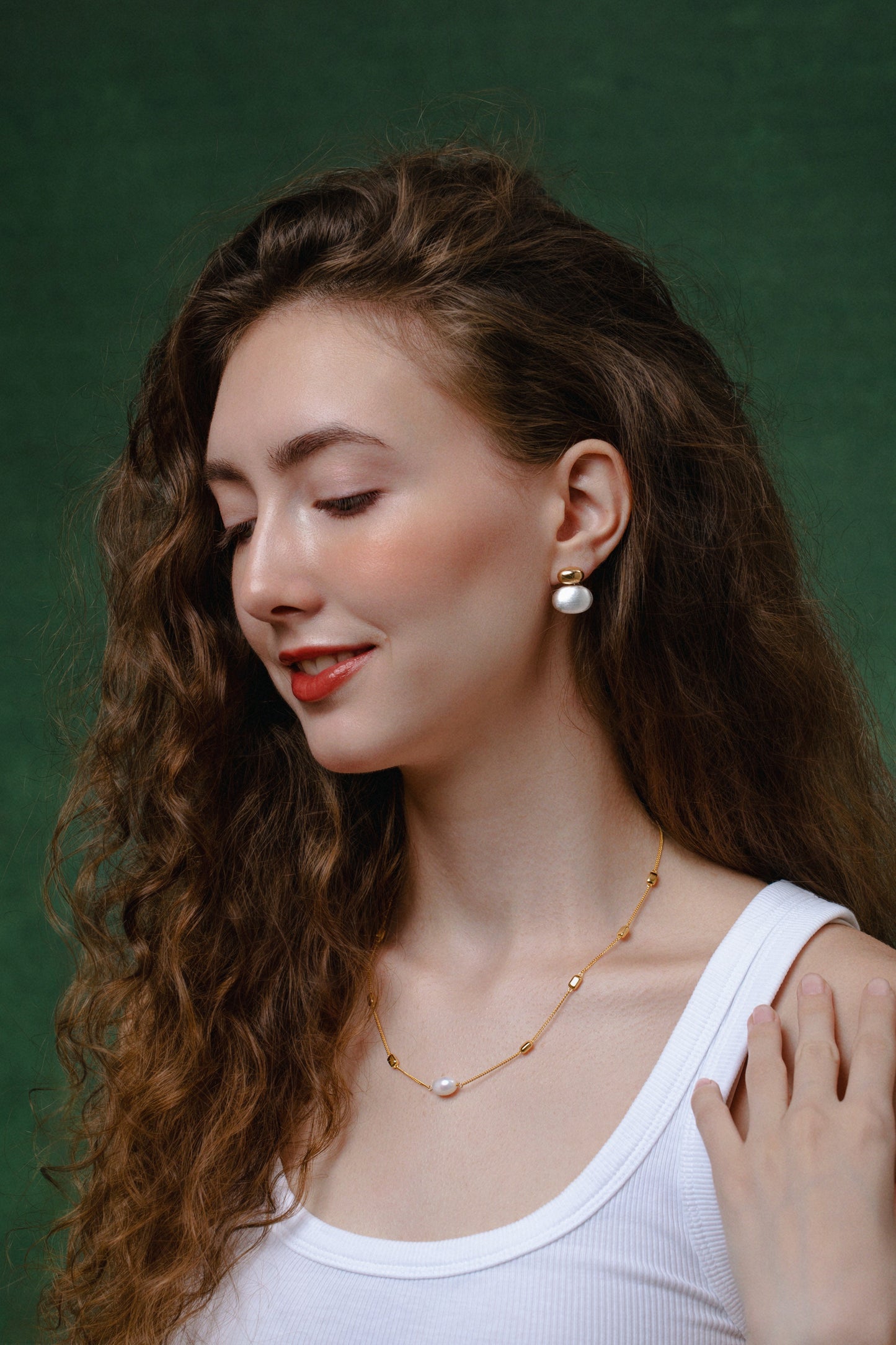 「Twin Brushed」 Earrings