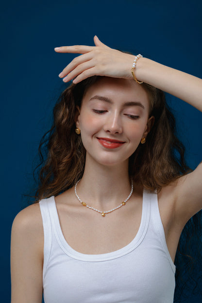 「Ocean Pearl」Natural Freshwater Pearl Bracelet
