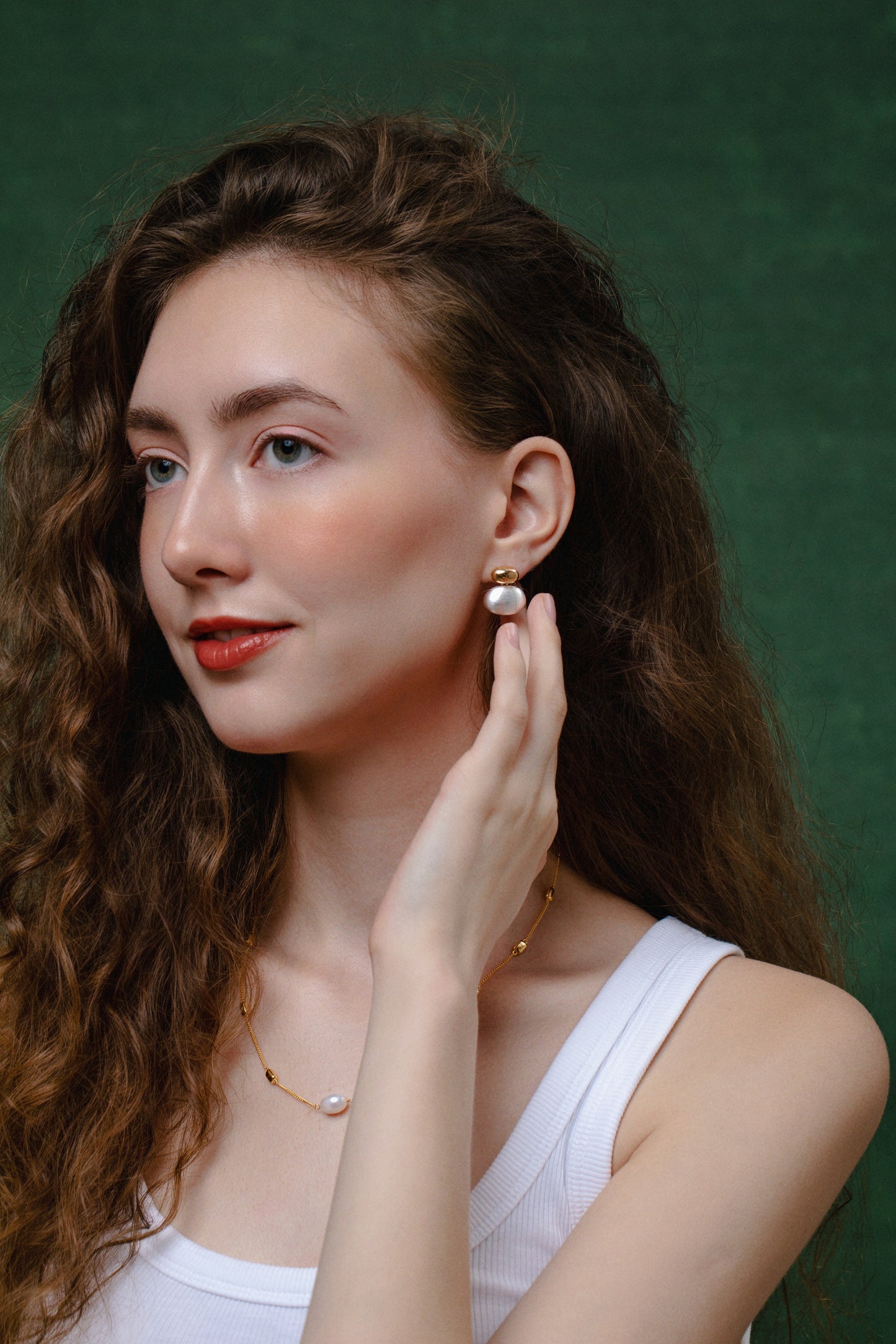 「Twin Brushed」 Earrings