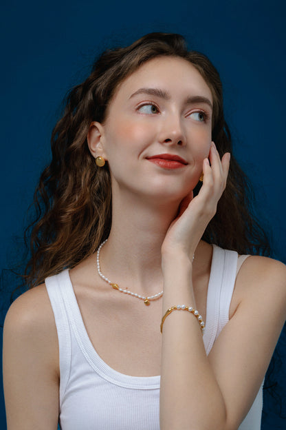 「Ocean Pearl」Natural Freshwater Pearl Bracelet