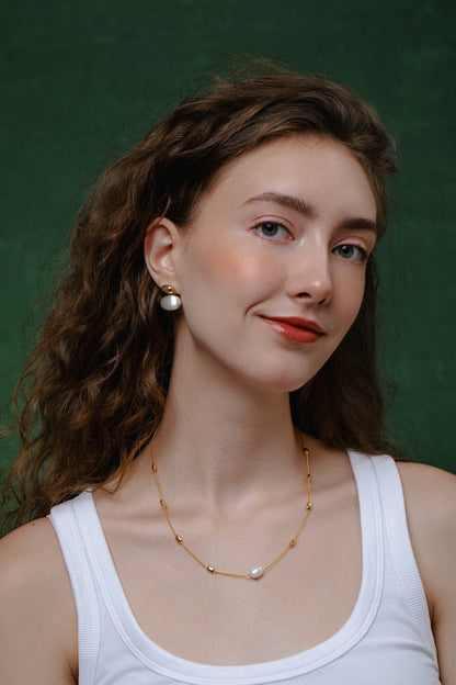 「Twin Brushed」 Earrings