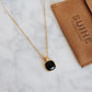 「Nocturne」Black Onyx Square Necklace