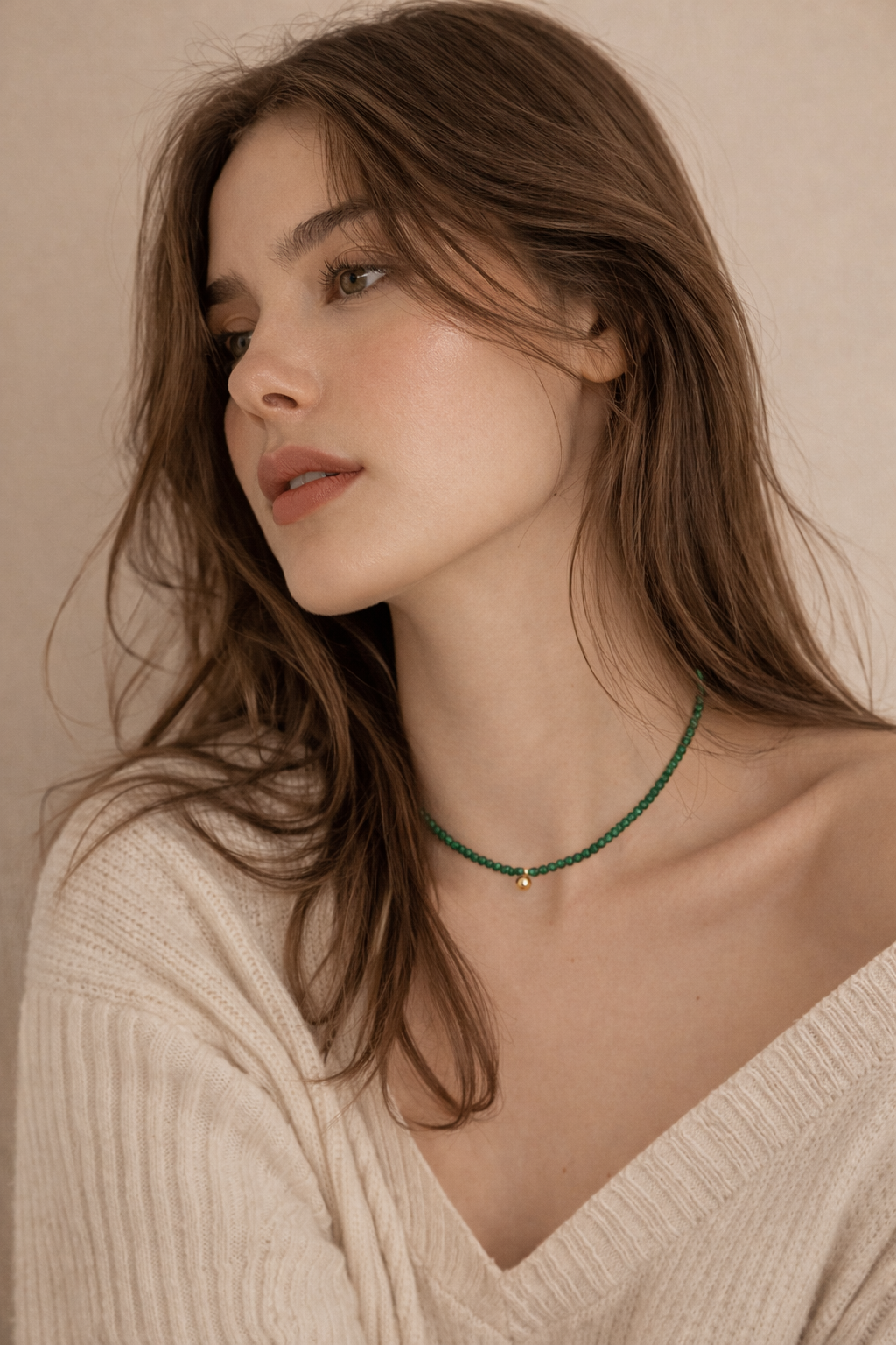 「Meadow Breeze」Natural Gemstone Necklace