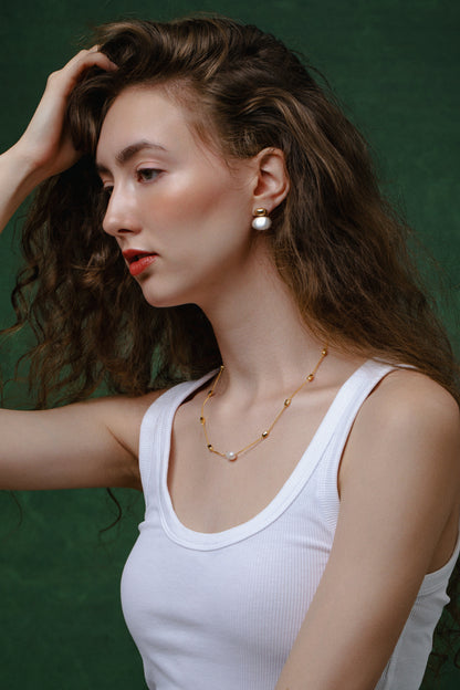 「Twin Brushed」 Earrings