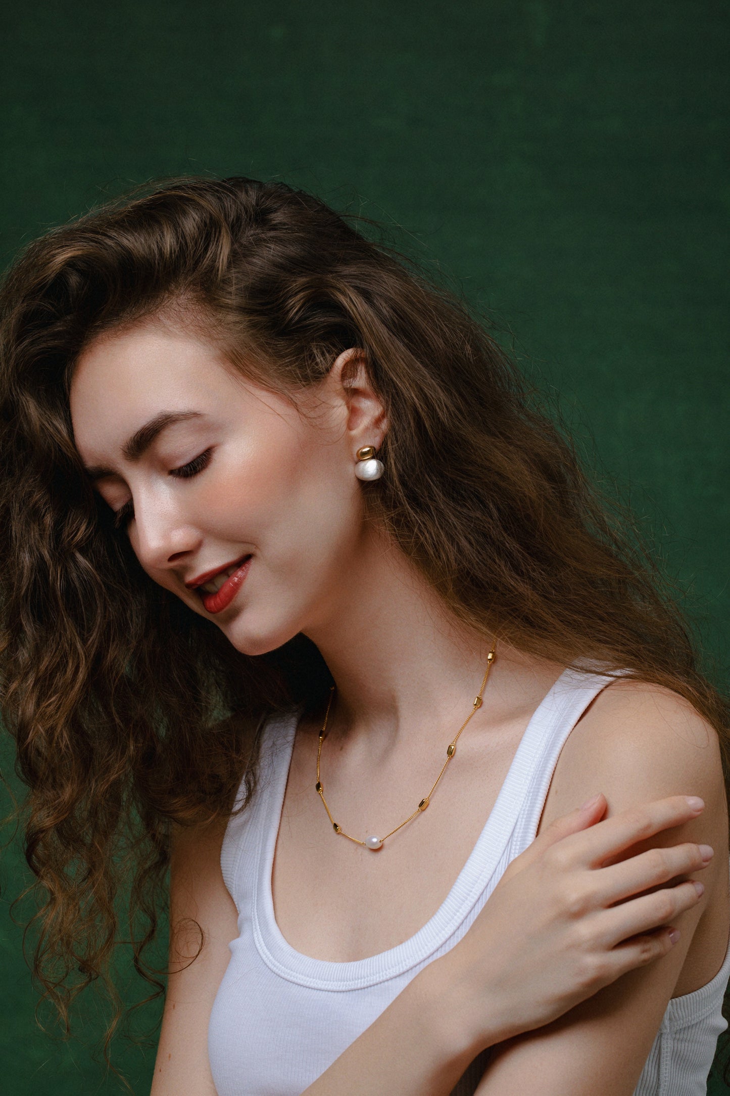 「Twin Brushed」 Earrings