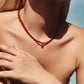 「Lucky」Red Agate Gemstone Necklace