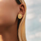 「Golden Tulip」Clip Earrings