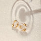 「Jellybean」 Freshwater Pearl Hoop Earrings