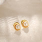 「Elysian」Freshwater Pearl  Stud Earrings