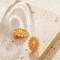 「Golden Tulip」Clip Earrings