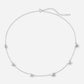 「Amour」Mini Charm Silver Necklace Alternating