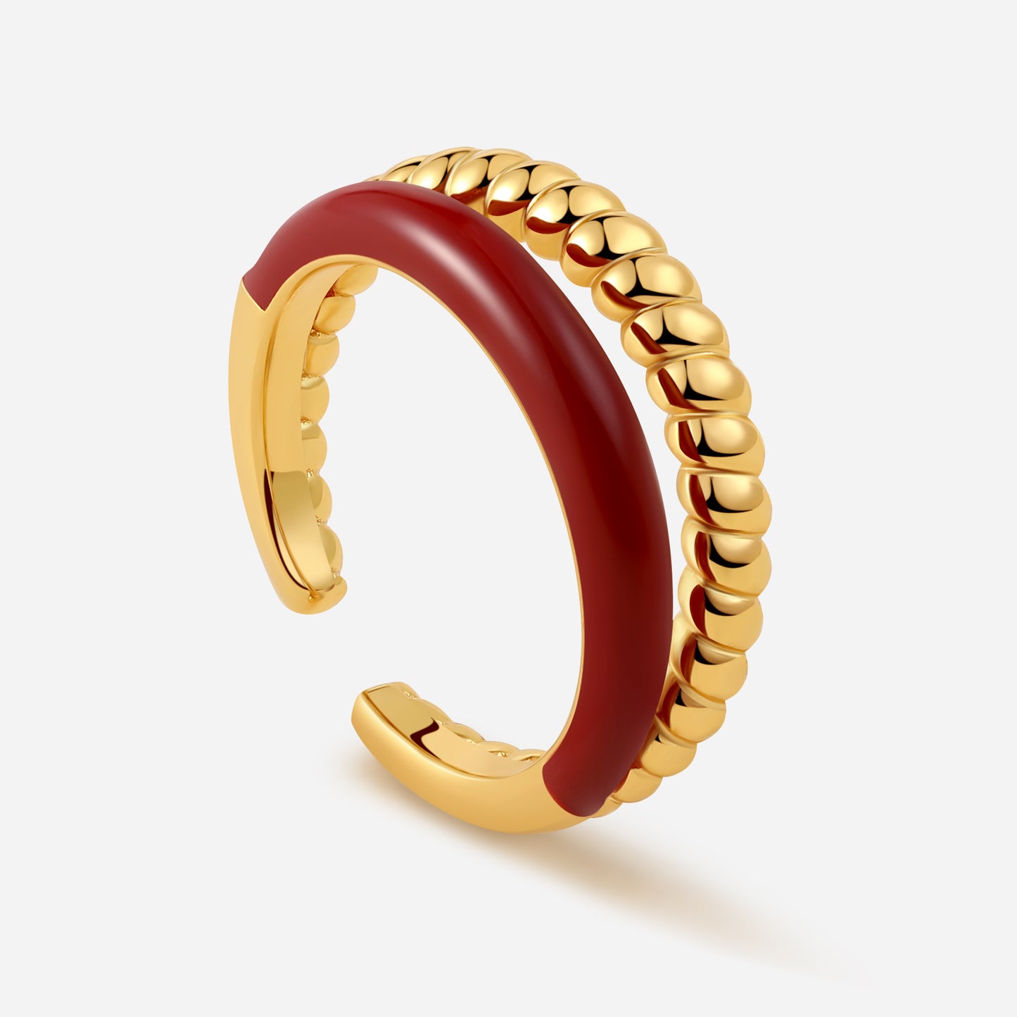 「Lucky」Double Hoop Ring