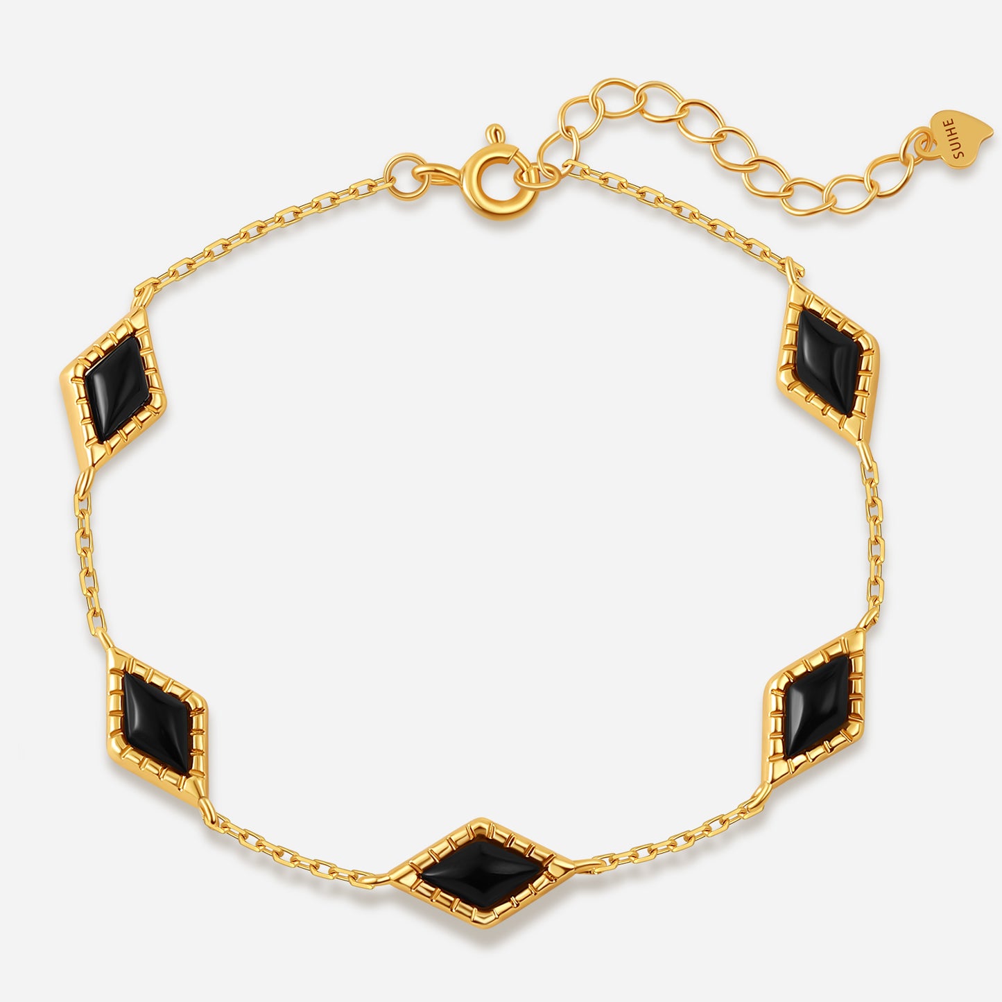 「Nocturne」 Mini Rhombus Charm Bracelet