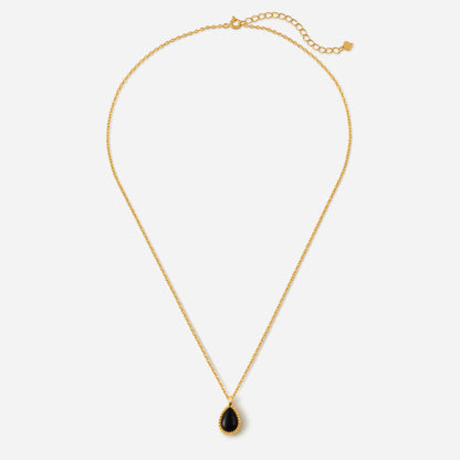 「Nocturne」Pear Shape Pendant Necklace