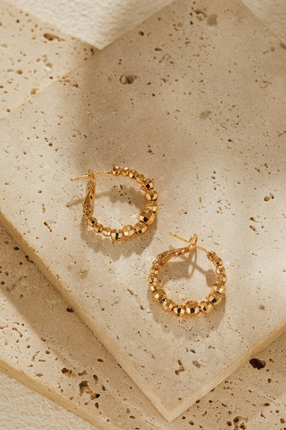 「Astra」 Gold Hoop Earrings