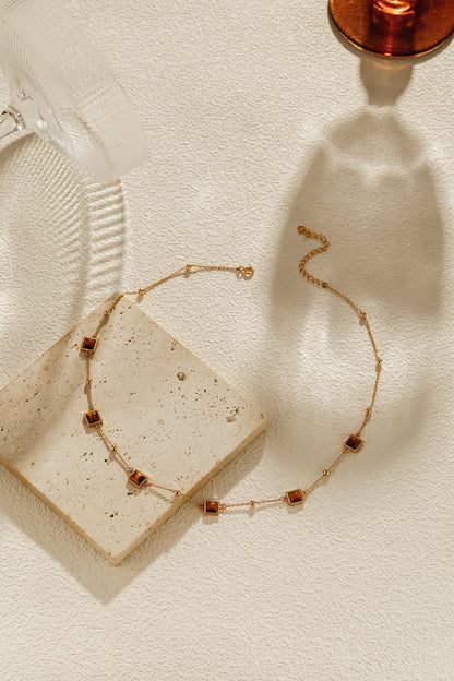「Amber」Tiger's Eye Necklace