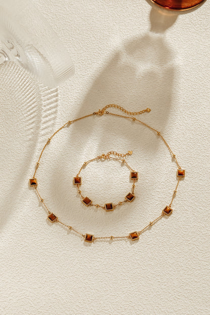 「Amber」Tiger's Eye Necklace