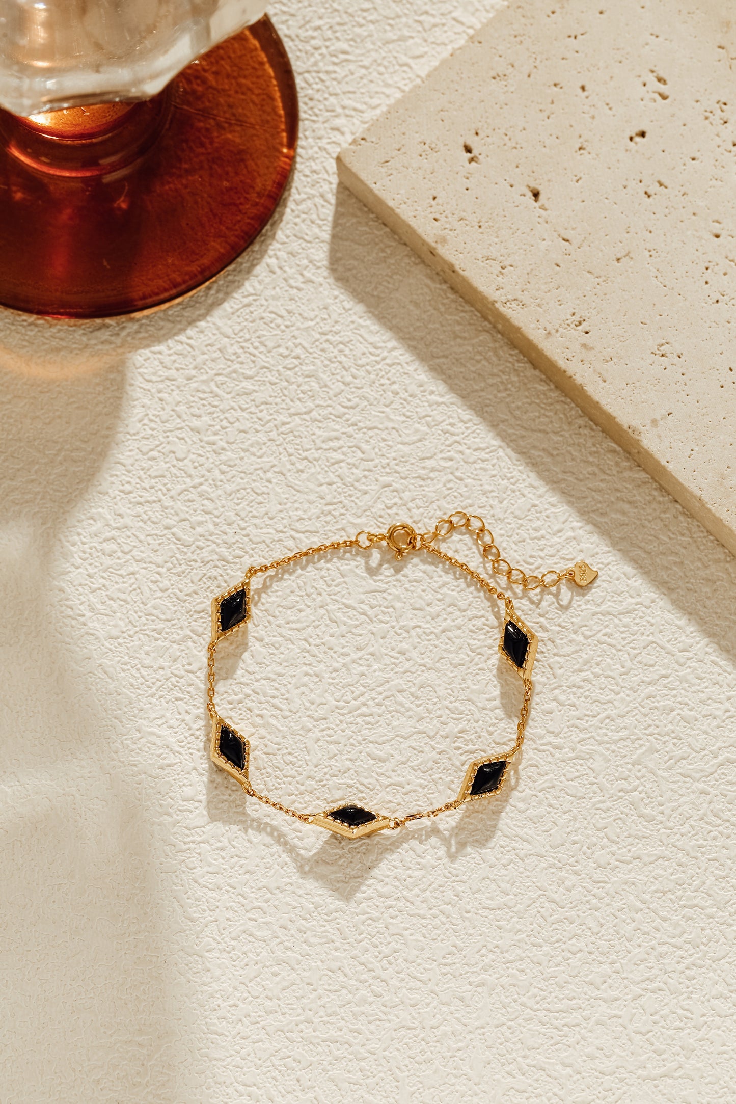 「Nocturne」 Mini Rhombus Charm Bracelet