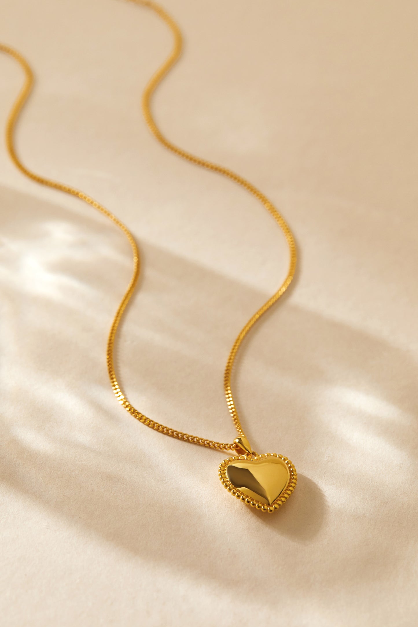 「Adore」Heart Charm Necklace