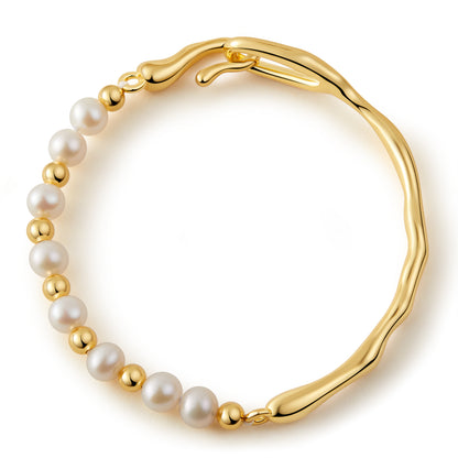 「Ocean Pearl」Natural Freshwater Pearl Bracelet