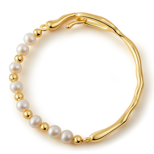 「Ocean Pearl」Natural Freshwater Pearl Bracelet