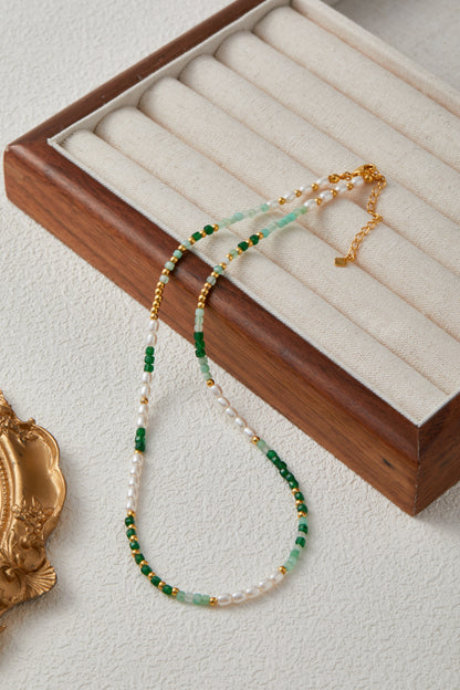 「Meadow Breeze」Natural Gemstone Necklace