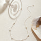 「Amour」Mini Charm Silver Necklace Alternating