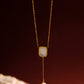 「Allure」Mother-Of-Pearl with Pearl Drop Necklace