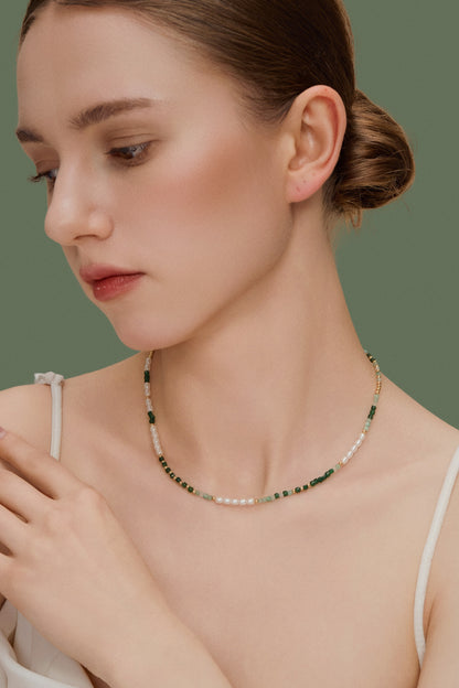 「Meadow Breeze」Natural Gemstone Necklace