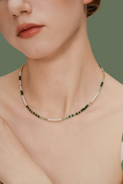 「Meadow Breeze」Natural Gemstone Necklace