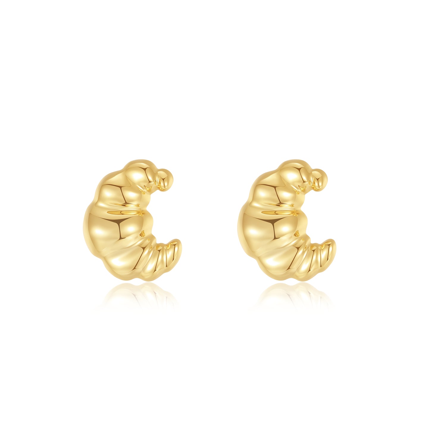 「Croissant」Stud Earrings