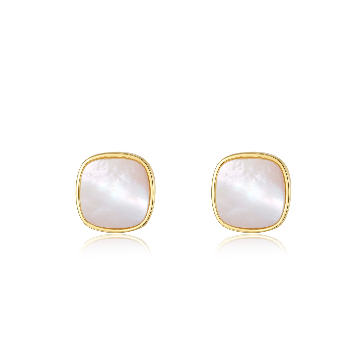 「Moonlight」 Mother-of-Pearl Stud Earrings