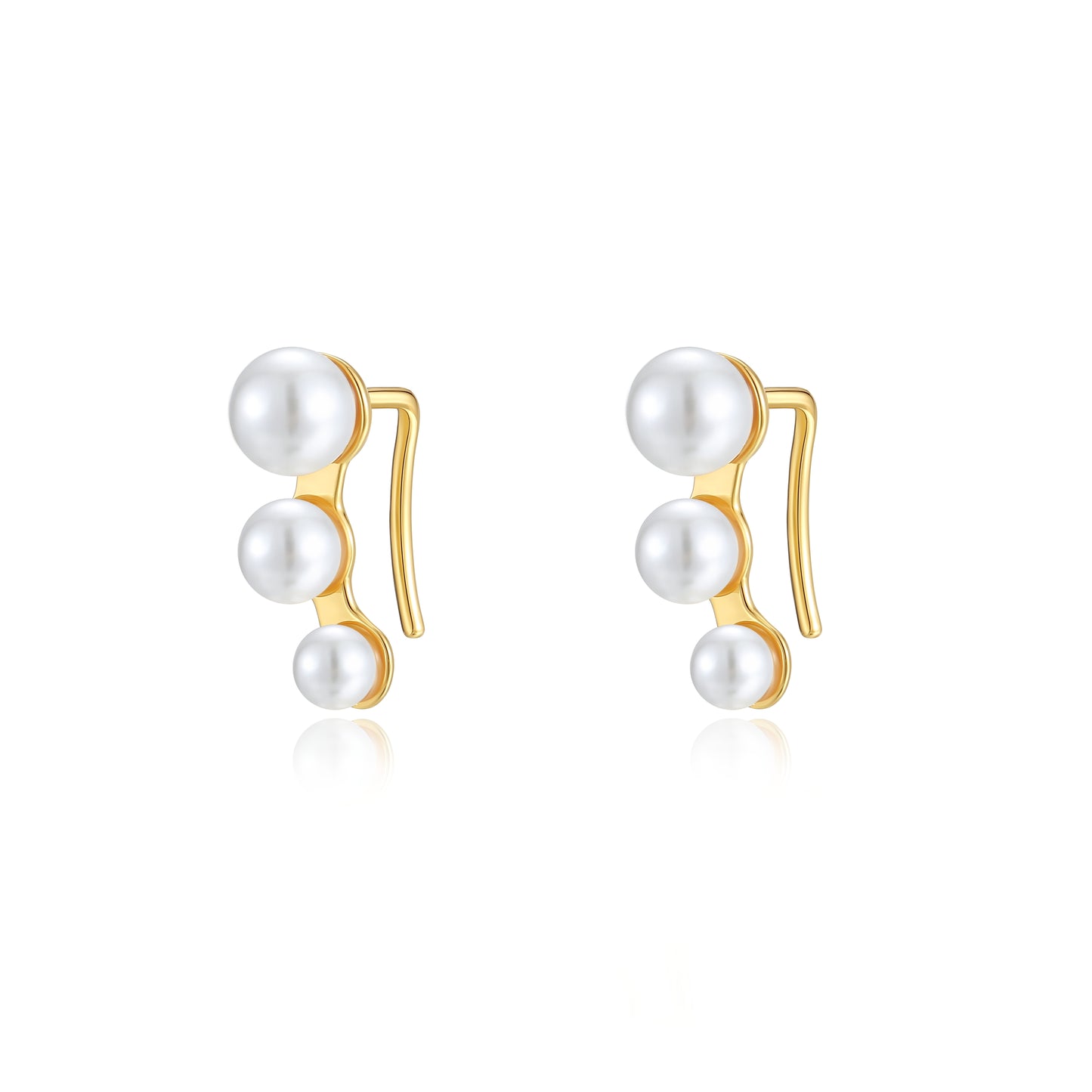 「Flare」Freshwater Pearl Earrings