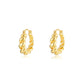 「Everyday Simplicity」Twisted Hoop Earrings