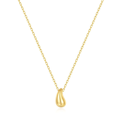 18k Gold Vermeil "Teardrop" Necklace by SUIHE Jewelry, symbolizing resilience and beauty with its elegant teardrop pendant.