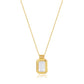 「Radiance」Mother-of-pearl Rectangle Necklace