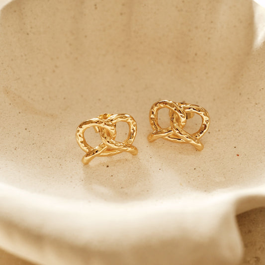 「Pretzel」 Stud Earrings