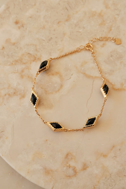 「Nocturne」 Mini Rhombus Charm Bracelet