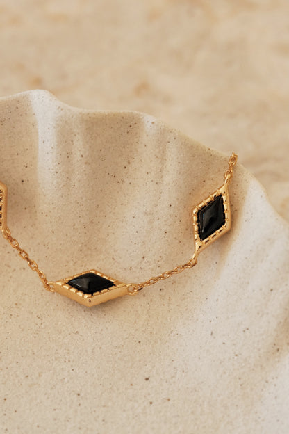 「Nocturne」 Mini Rhombus Charm Bracelet