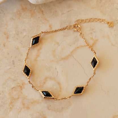 「Nocturne」 Mini Rhombus Charm Bracelet